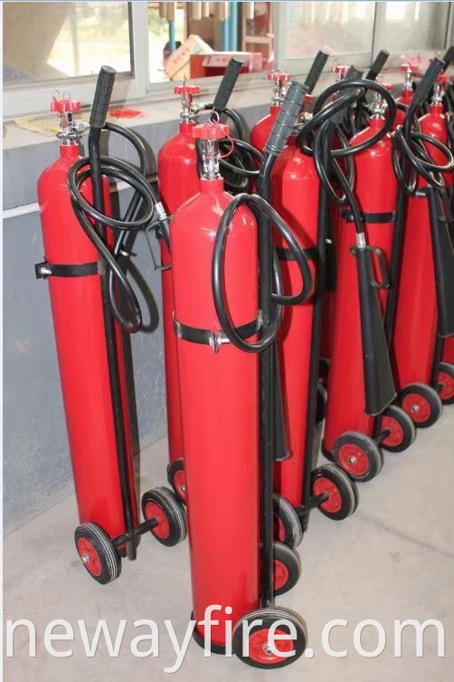 25Kg Wheeled carbon dioxide fire extinguisher